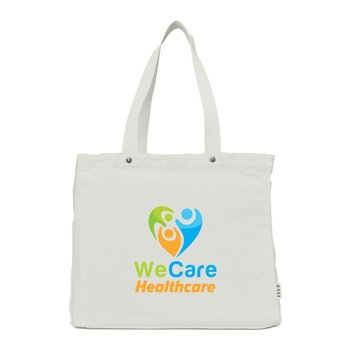 FEED® Organic Cotton Tote Bag With Copper Rivets - Full-Color Personalization Available from Positive Promotions