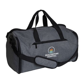 2-in-1 Garment & Duffel Bag Carry-On - Embroidered Personalization Available from Positive Promotions
