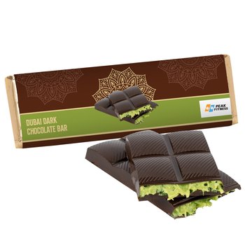 Dubai Chocolate Bar 2.25 oz. - Full-Color Personalization Available from Positive Promotions
