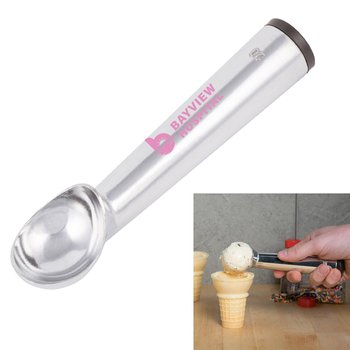 Stainless-Steel Ice Cream Scoop 2 oz. - One-Color Personalization Available from Positive Promotions