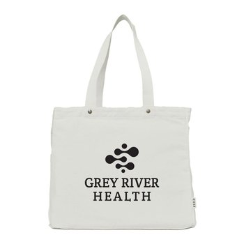 FEED® Organic Cotton Tote Bag With Copper Rivets - One-Color Personalization Available from Positive Promotions