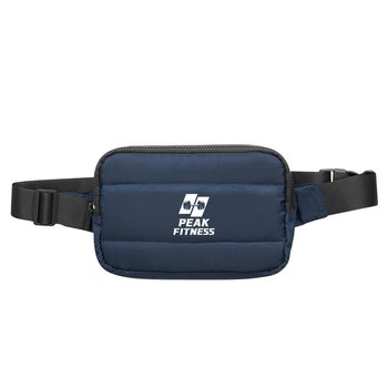 Puffer Belt Sling Bag - One-Color Personalization Available from Positive Promotions