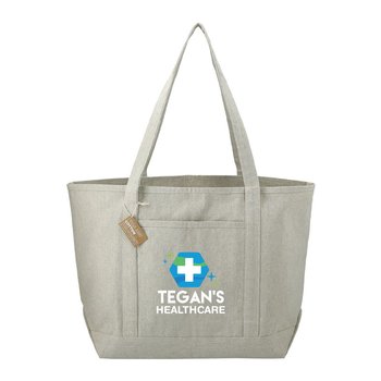 Recycled 10-oz. Cotton Tote Bag - Full-Color Personalization Available from Positive Promotions