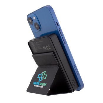 Energizer® Power Bank 5,000 mAh With Magnetic Phone Stand - Full-Color Personalization Available from Positive Promotions