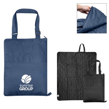 Recycled rPET Quilted Foldable Blanket 50