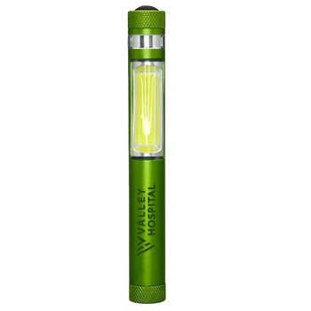 Value LED COB Flashlight With Clip & Magnet - Laser-Engraved Personalization Available from Positive Promotions