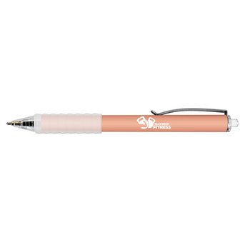 Soft-Touch Hybrid Ink Gel Pen With Rubber Grip - One-Color Personalization Available from Positive Promotions