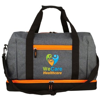 Bright Accent Travel Duffel Bag - Full-Color Personalization Available from Positive Promotions