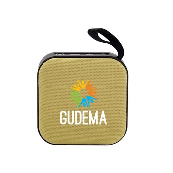 Cube Fabric Wireless Bluetooth® Speaker - Full-Color Personalization Available from Positive Promotions