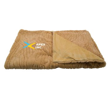 Faux Fur Pattern Sherpa Blanket 50