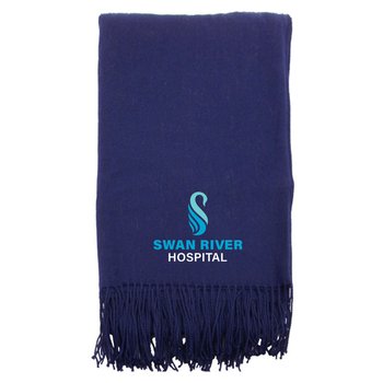 Cashmere-Blend Fringed Throw Blanket 50