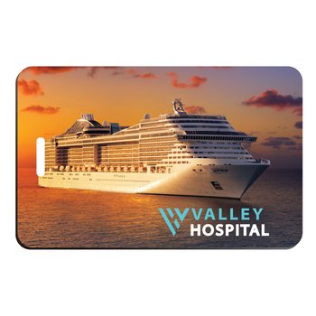 Rectangle Custom Luggage Tag - Full-Color Personalization Available from Positive Promotions