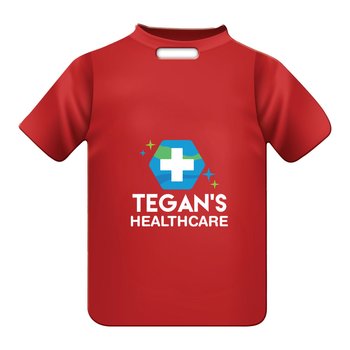 T-Shirt Shaped Luggage Tag - Full-Color Personalization Available from Positive Promotions