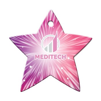 Star Shaped Luggage Tag - Full-Color Personalization Available from Positive Promotions