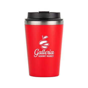 Recycled Plastic Tumbler With Stainless-Steel Lining 12 oz. - One-Color Personalization Available from Positive Promotions