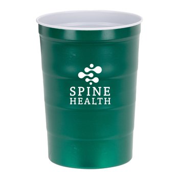 USA-Made Steel Chill Stadium Cup 16 oz. - One-Color Personalization Available from Positive Promotions