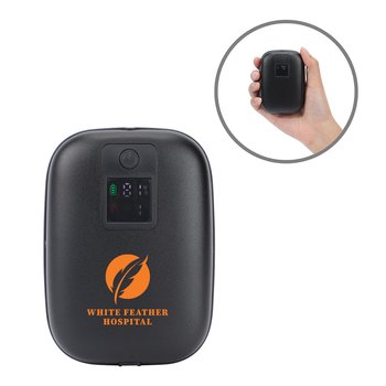 2-in-1 Dual-Sided Hand Warmer & 10,000-mAh Power Bank - One-Color Personalization Available from Positive Promotions
