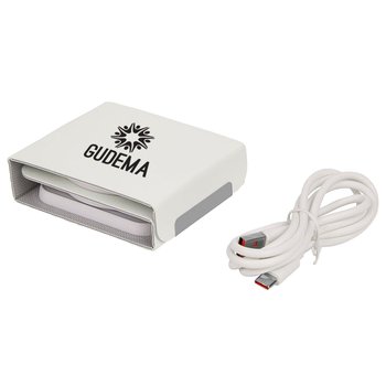 3-in-1 Foldable Wireless Charging Station MagSafe Type C - One-Color Personalization Available from Positive Promotions