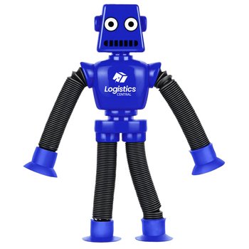 Robot Toy With Suction Grip - One-Color Personalization Available from Positive Promotions