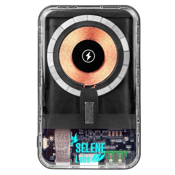 Totally Wireless MagSafe Clear Power Bank 10,000 mAh Type C - One-Color Personalization Available from Positive Promotions