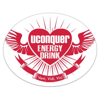 Custom Permanent Vinyl Sticker - Die Cut Shape White - Personalization Available from Positive Promotions