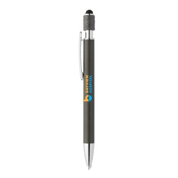 Aluminum Spinner Stylus Pen - Full-Color Personalization Available from Positive Promotions