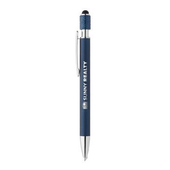 Aluminum Spinner Stylus Pen - Laser-Engraved Personalization Available from Positive Promotions