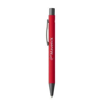 Soft Metallic Recycled Aluminum Pen - Laser-Engraved Personalization Available from Positive Promotions