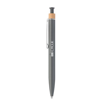 Recycled Aluminum Soft Click Pen - Laser-Engraved Personalization Available from Positive Promotions