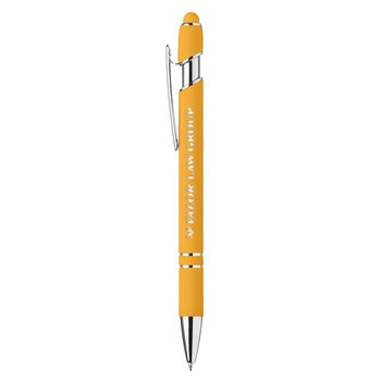Brights Softy Stylus Gel Pen - Laser-Engraved Personalization Available from Positive Promotions