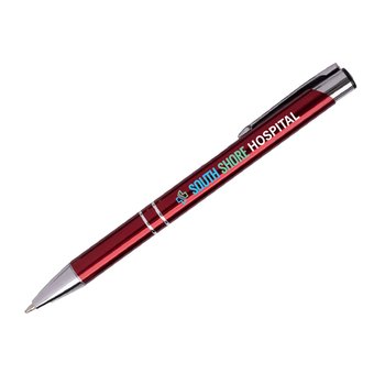 Value Luxe Chrome-Trimmed Metal Pen - Full-Color Personalization Available from Positive Promotions