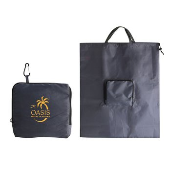 Recycled rPET Foldable Laundry Bag - One-Color Personalization Available from Positive Promotions