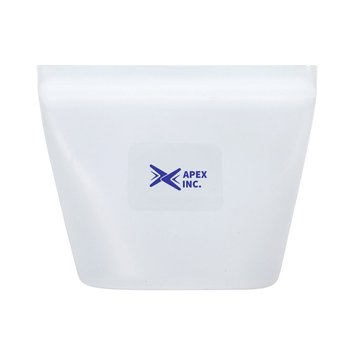 Eco Leak-Proof Silicone Food Storage Pouch 8 1/2 oz. - One-Color Personalization Available from Positive Promotions