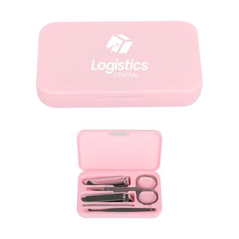 Soft-Touch 5-Piece Manicure Set - One-Color Personalization Available from Positive Promotions