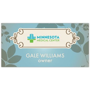 Matte Plastic Name Badge - 3