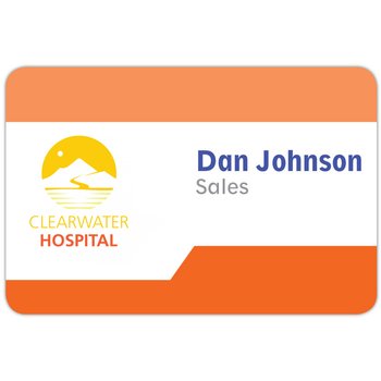 Matte Plastic Name Badge - 3