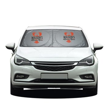 UV-Blocking Dual-Panel Sunshade for Sedan - 58