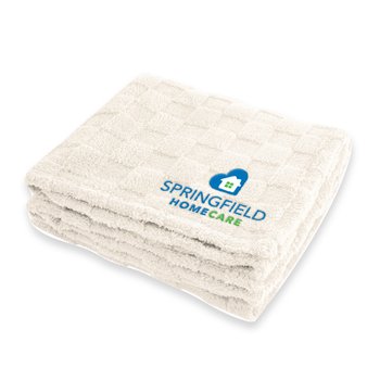 rPET Checkered Sherpa Blanket 50