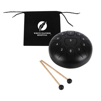 Soothing Sounds Steel Tongue Drum Instrument Set - One-Color Personalization Available from Positive Promotions