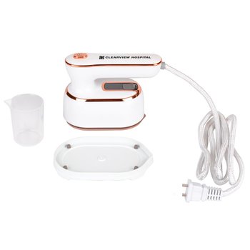 Compact Travel Steamer & Iron With 180° Swivel Handle - One-Color Personalization Available from Positive Promotions