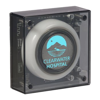 Solekick IPX6 Waterproof Clear Bluetooth® Wireless Speaker With Color-Changing Lights - One-Color Personalization Available from Positive Promotions