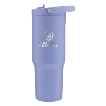 HydroJug Traveler Sport Copper Insulated Stainless Tumbler 32 oz. With Flip Spout & Top Handle - Laser-Engraved Personalization Available from Positive Promotions