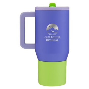 HydroJug Traveler Sport Copper Insulated Stainless Tumbler 20 oz. With Flip Spout & Handle - Laser-Engraved Personalization Available from Positive Promotions