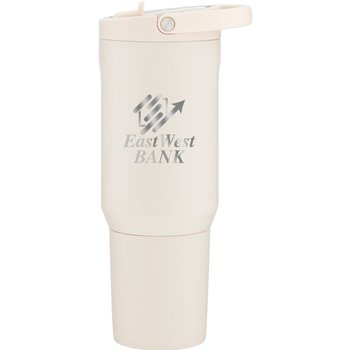 Hydrojug Traveler Sport Copper Insulated Stainless Tumbler 20 oz. With Flip Spout & Top Handle - Laser-Engraved Personalization Available from Positive Promotions