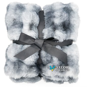 Luxe Spot Faux-Fur Throw Blanket 50