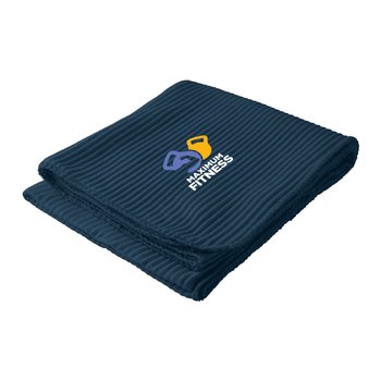 Soft Fleece Ribbed Blanket 50'' x 60