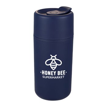 Recycled Compact Plastic Travel Tumbler 16 oz. - One-Color Personalization Available from Positive Promotions