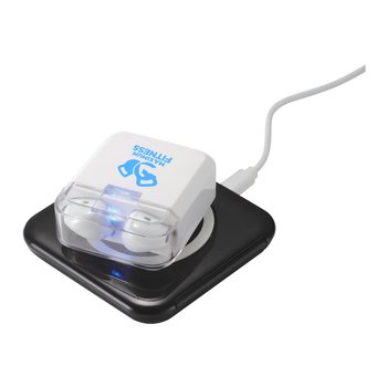 True Wireless Bluetooth® 5.0 Earbuds With Auto Pairing & Voice Assistant - One-Color Personalization Available from Positive Promotions