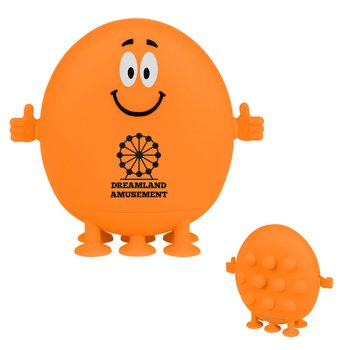 Smiley Face Push-Pop Bubbles Fidget Toy - One-Color Personalization Available from Positive Promotions