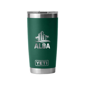 YETI® Rambler Stainless-Steel Tumbler 20 oz. With Magslider Lid - Laser-Engraved Personalization Available from Positive Promotions
